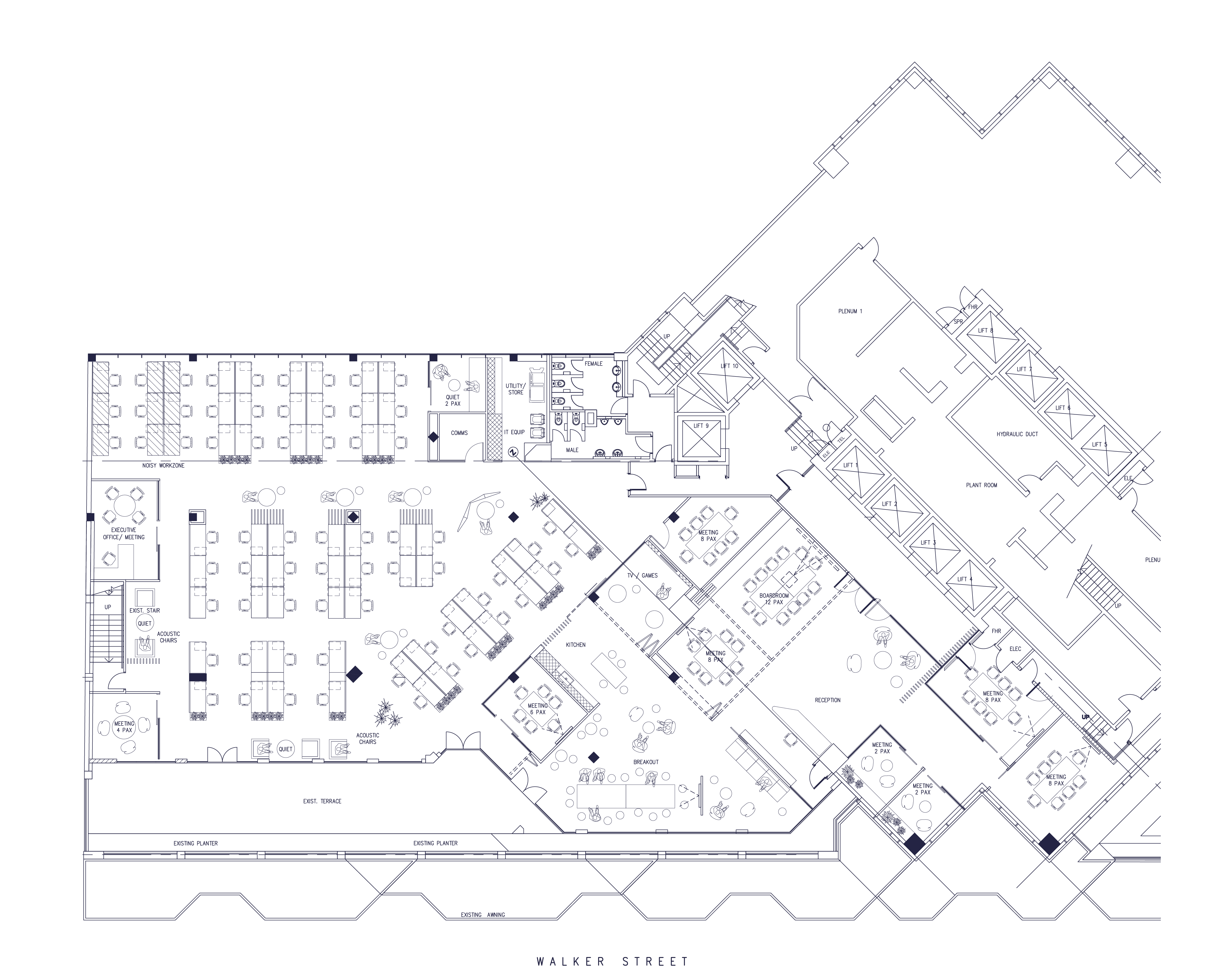 141 Walker Level 1 Floorplan
